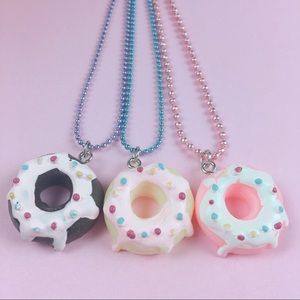 Cute Resin Donut Necklace